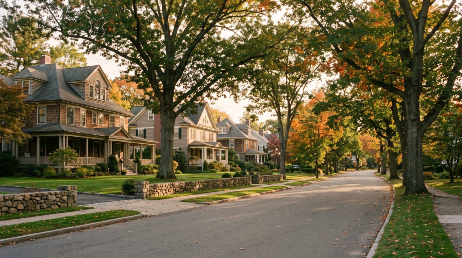 Autumn in Newton, Massachusetts